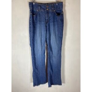 The Blues Vintage Plus Size 14 Straight Leg Jeans Raw Hem Ramie Blend